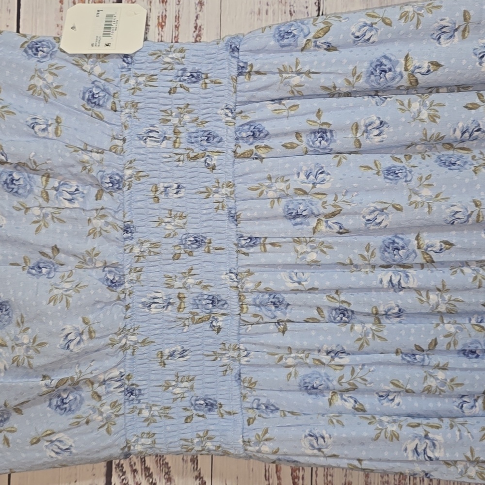 NWT Altar'd State Light Blue Floral Maxi Dress size Small - Picture 7 of 11